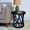 International Concepts Round Ceylon End Table, 24 in W, 24 in L, 24 in H, Wood, Black OT46-46ER - alternate 3
